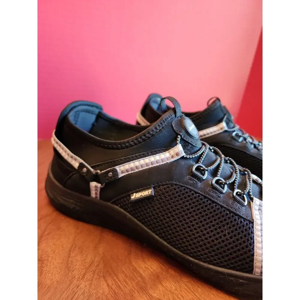 JSPORT by Jambu Tahoe Encore black Shoes Memory Foam Comfort Sneaker Size 10